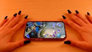 ASMR Playing Mobile Legends + gum chewing