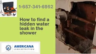How to find a hidden water leak in the shower