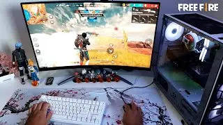 FREE FIRE NA VISÃO DE UM EMULADOR (POV) Handcam 🤩