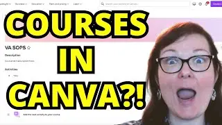How to Make a Course in Canva! New Canva Features! Crafty Becky Tutorials
