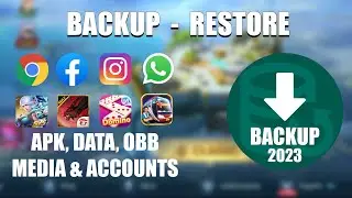 Cara backup APK / Game beserta Data Obb dan Akun tanpa download ulang tebraru 2023