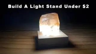 Easy Build! Light Display Stand With $2 Light - Beginner Wood Working - Kids Build