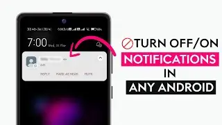 How To Turn Off and On App Notifications On Android | How to Stop App Notifications