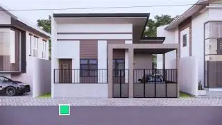LOW BUDGET small house design sa Pilipinas | 2 BEDROOMS | WITH GARAGE