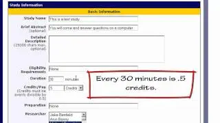 SONA Introduction - How to Create New Studies (Researchers)