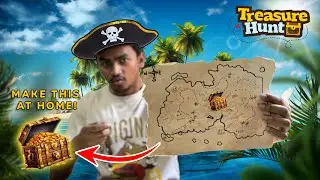 Making a TREASURE Map at home! Easy Fantasy Map DIY