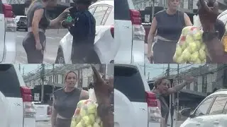 Mujer Amenaza a Limpia Parabrisas