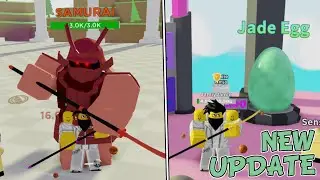 FIGHTING THE NEW SAMURAI BOSS + HATCHING NEW PETS IN BOSS FIGHTING SIMULATOR!