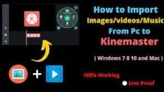 Import media pc kinemaster // kinemaster se media kase import kare pc se