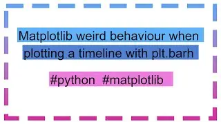 Matplotlib weird behaviour when plotting a timeline with plt.barh
