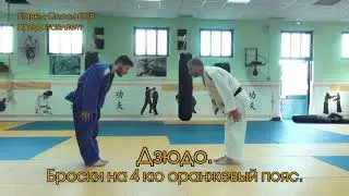 Дзюдо Броски на 4 кю оранжевый пояс
