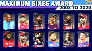 IPL Maximum Sixes Award From 2008 to 2020 🔥 Indian Premier League (IPL)