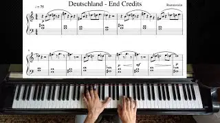Rammstein - Deutschland - Outro (Sonne) | Piano Tutorial with Sheet Music