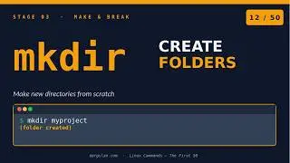 Linux Commands #12 - mkdir — Create Folders in Linux (with the -p Power Trick)