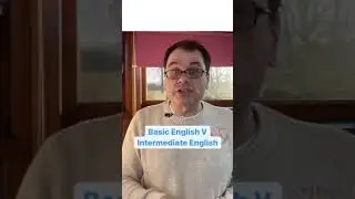 Difference between basic English vocabulary and expressions and Intermediate