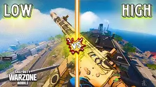 LOW VS HIGH GRAPHICS SETTINGS OF WARZONE MOBILE 🔥✨