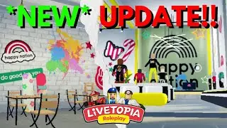 😊HAPPY NATION COLLABORATION + MORE!! Livetopia☮️ Update 77 + Gamepass GIVEAWAY(ended)!! (Roblox)