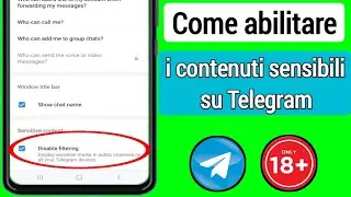 Come abilitare i contenuti sensibili su Telegram(2024)√Disattiva i contenuti sensibili del telegrafo