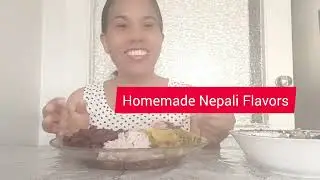 🍽️ Traditional Nepali Meal | Musur Dal, Curry & Rice Short