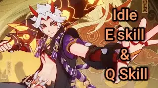 NEW Arataki Itto GAMEPLAY Showcase [ Idle, E skill, Q Skill ] Genshin Impact 2.3