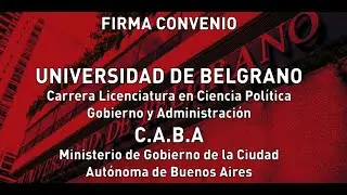 Convenio UB - Ministerio de Gobierno de la Ciudad