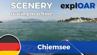 rowing scenery Germany Chiemsee - Prien to Seebruck