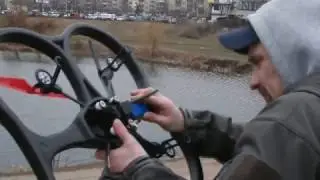 Запуск коптера на Троещине
