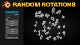 Animate Object with RANDOM ROTATIONS in Blender - Geometry Nodes