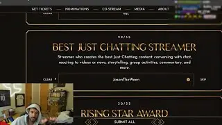 Kaysan Nominates JasonTheWeen As 2025 Best Just Chatting Streamer!