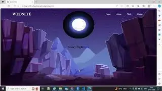 Animated website in HTML and CSS with JavaScript