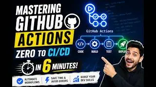 Master GitHub Actions in 6 Minutes ⚡ Full CI/CD Crash Course