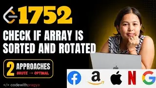 Check if Array Is Sorted and Rotated | Leetcode 1752 | FAANG | Check with Circular Wrap
