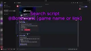 Discord Bot Search script Roblox | BotScripts