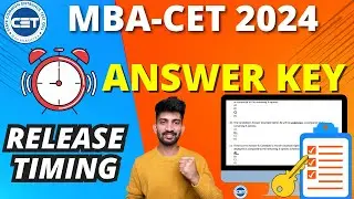 MBA-CET Answer KEY Kitne Baje Release hogi | When MBA CET Answer Key Will Release