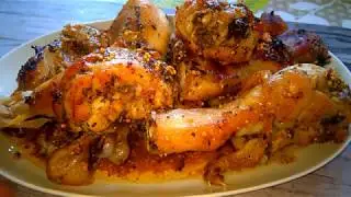 Chicken Drumsticks in Soy-Mustard Sauce in the Oven. Baked Chicken Drumsticks, Cheap and Cheerful!