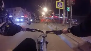 Ночные покатушки на велосипеде 
