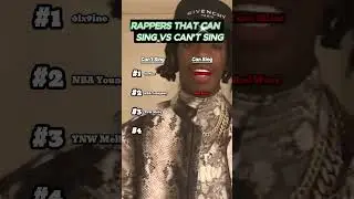 Rappers that can sing vs cant sing