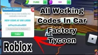 New Code & New Update In Car Factory Tycoon