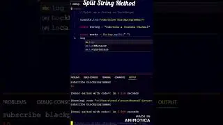 How to split up a string in javascript using split function