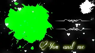 Special green screen template effect video kinemaster//love heart moving blackscreen template