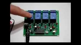 The 4-Channel Infra-red Learning Relay Board Set - Control AC Devices Wirelessly!