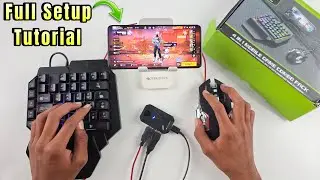 4in1 combo mix pro and Keyboard Mouse connect in phone for gaming like a computer (pc) Full tutorial
