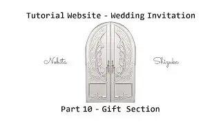 Tutorial Website Wedding Invitation - Part 10 - Gift Section