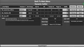 Open Virtual Film Project - UE4 Dynamic Setlist