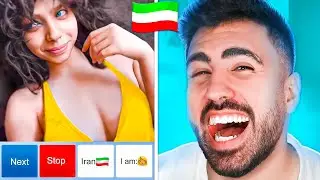 لحظات چت با غریبه ایرانی خنده دار😂مینی چت خارجی خنده دار #10