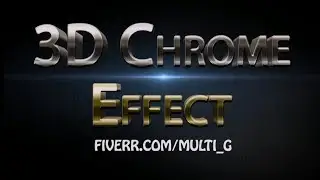 I will turn Your Text or Logo Into 3D Metallic Chrome Effect