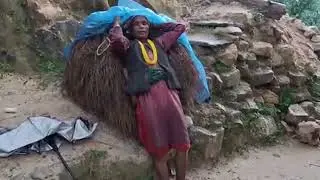 Himalayan rural areas relaxing people Life style Nepali| hardship life in nepal Rural village| rain