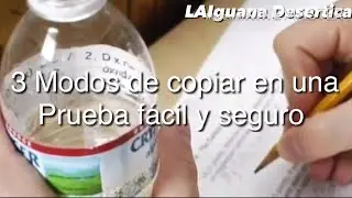 TUTORIAL 3 modos de copiar en una prueba fácil y seguro!!!