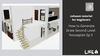 Coohom Tutorial for Beginner:| Draw Second Level | Interior Design epi 6