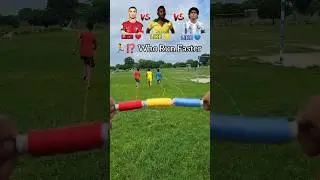 ❌ WHO DID WIN!? | Ronaldo 🔴 Pele 🟡 Maradona🔵 SPEED CHALLENGE #shorts #ronaldo #football #challenge